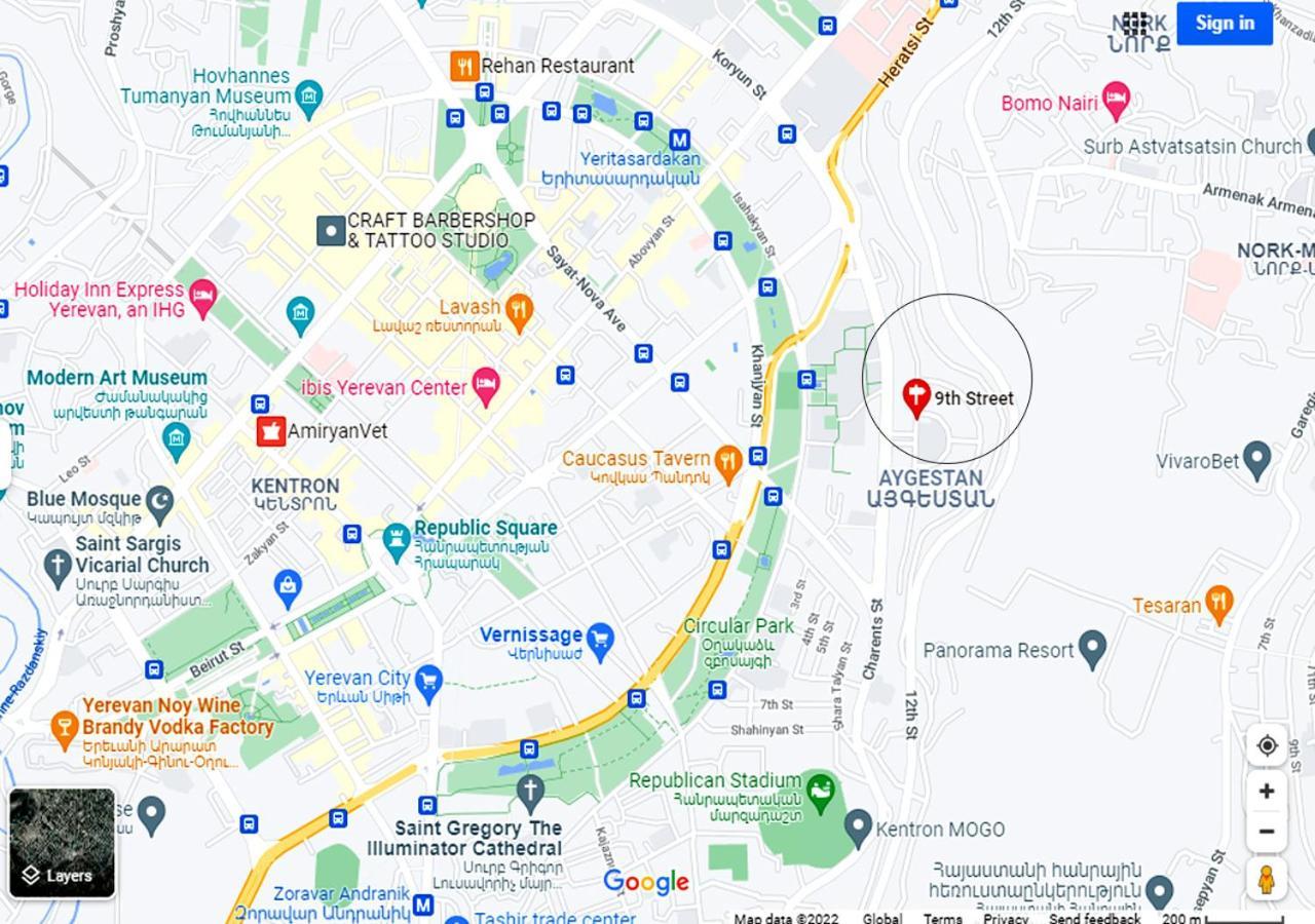 3 Room Apartment In Small Center Of Ереван Екстериор снимка